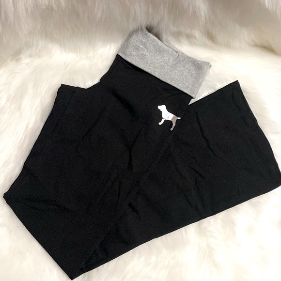 Victoria’s Secret Fold over Pant  Sequin “PINK” NWT Excellent Condition - Picture 2 of 8